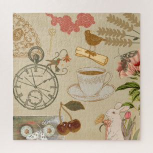 Vintage Collage Art Jigsaw Puzzle