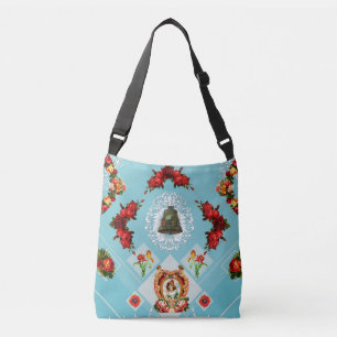Vintage collage crossbody bag