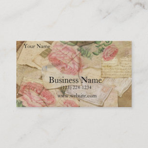 Vintage Collage, French Letters and Post Cards