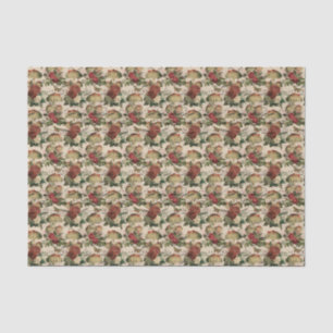 Vintage Collage Mushroom Tissue Paper