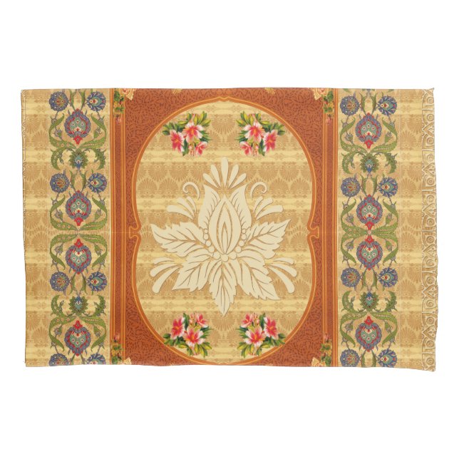 Vintage collage pillowcase (Front-Left)