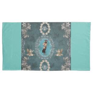 Vintage collage pillowcase