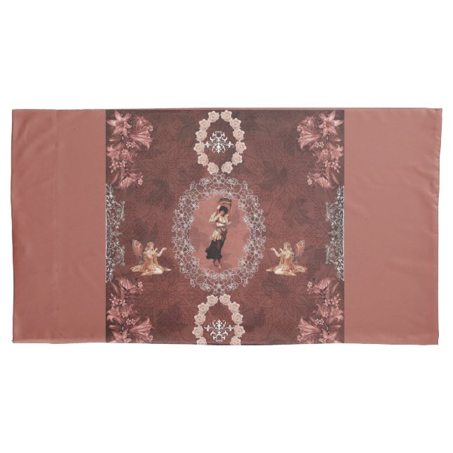 Vintage collage pillowcase (Front-Left)