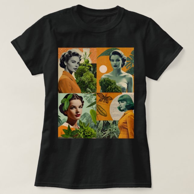 Vintage Collage   T-Shirt (Design Front)