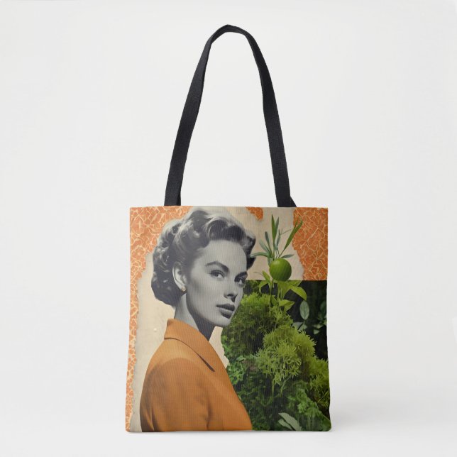 Vintage collage Tote Bag (Front)