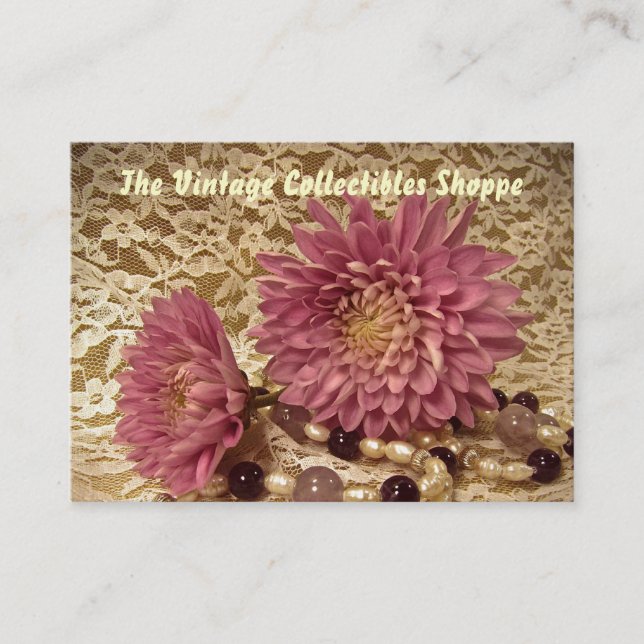 Vintage Collectibles Business Card (Front)