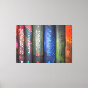 Vintage collection book canvas print