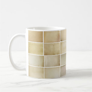 Vintage collection: old paper set. coffee mug