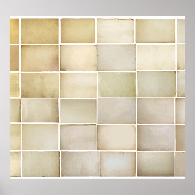 Vintage collection: old paper set. poster (Front)