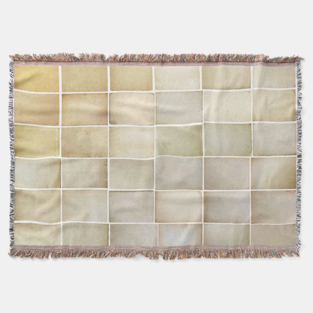 Vintage collection: old paper set. throw blanket (Front)