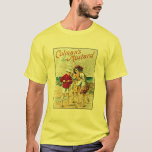 Vintage Colman's Mustard Kids On the Beach Ad T-Shirt