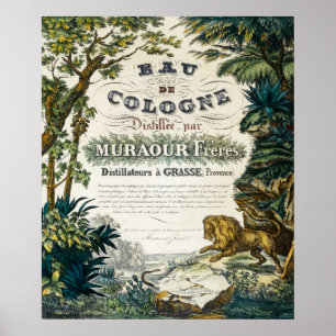 Vintage Cologne Advertisement Poster