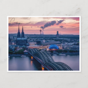 vintage Cologne Germany Travel allemagne Postcard