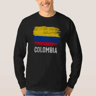 Vintage Colombia Flag For Colombian T-Shirt