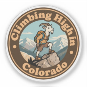 Vintage Colorado Climbing High Mountain Goat