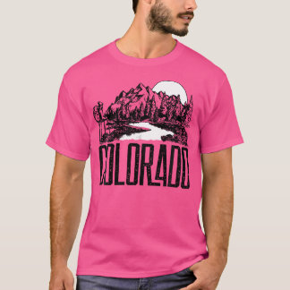 Vintage Colorado Hiking Retro Mountain Backpacker T-Shirt