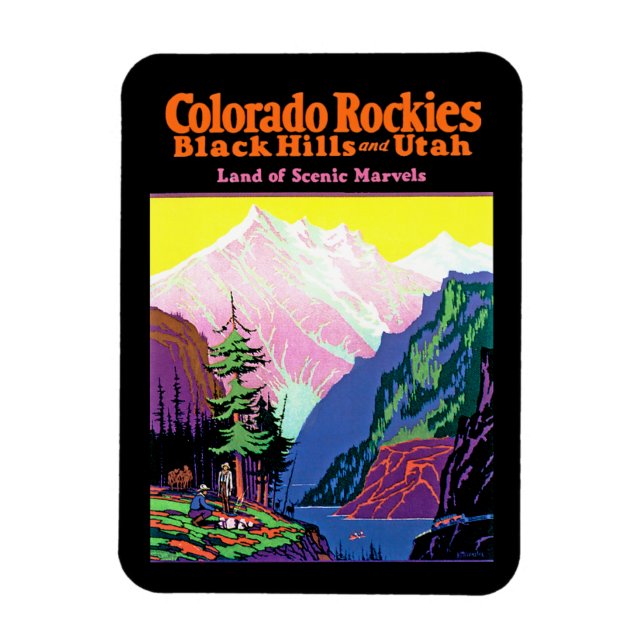 Vintage Colorado Magnet (Vertical)
