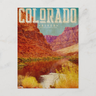 Vintage Colorado River Travel Postcard