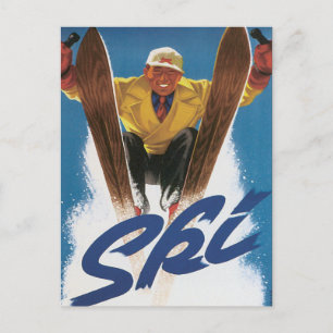 Vintage Colorado Ski Postcard