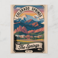 Vintage Colorado Springs Colorado Retro Travel