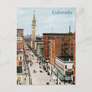 Vintage Colorado Street Scene Postcard