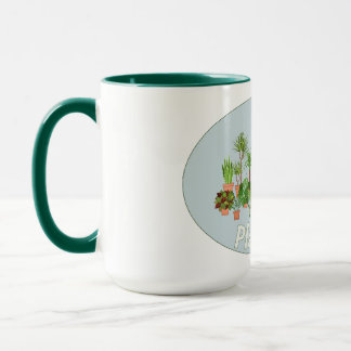 Vintage Colorful Cartoon Plant Mom And Houseplants Mug
