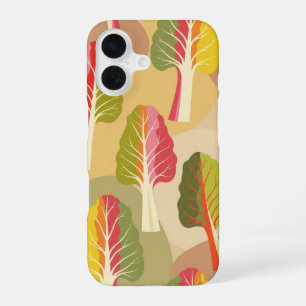 Vintage Colorful Chard Pattern iPhone 16 Case