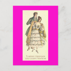 Vintage colorful Christmas postcards
