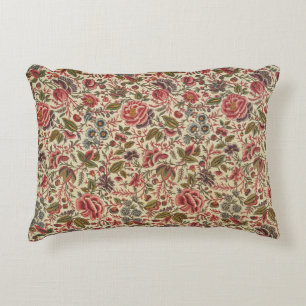 Vintage Colorful Floral Print Decorative Cushion