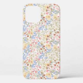 Vintage Colorful Flower iPhone 12 Phone Case