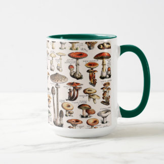 Vintage Colorful Mushrooms By Adolphe Millot Mug