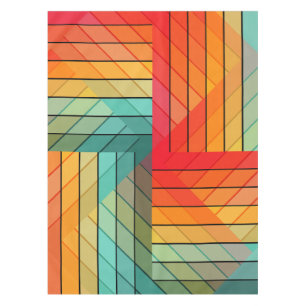 VINTAGE COLORFUL TONE TABLECLOTH
