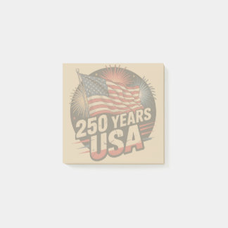 Vintage Colors American Flag 250 Years USA  Post-it Notes