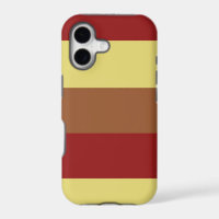 Vintage Colour Red Brown Yellow Retro Stripes 2