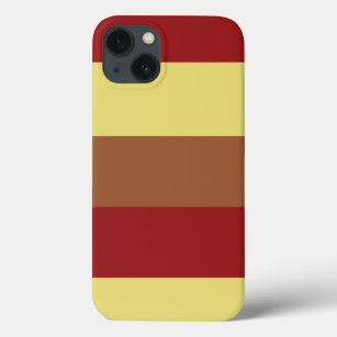 Vintage Colour Red Brown Yellow Retro Stripes 2 Case-Mate iPhone Case