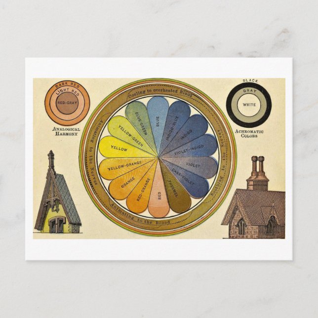 Vintage Colour Wheel Postcard (Front)