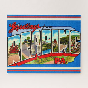 Vintage Colourful 16x20  Reading PA Jigsaw Puzzle