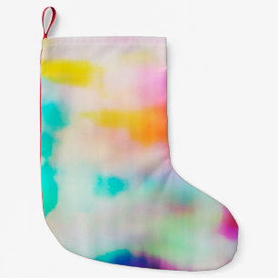 Vintage colourful abstract illustration background small christmas stocking