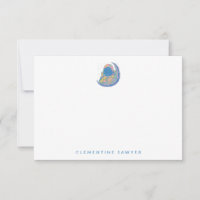 Vintage Colourful Astronaut and Moon Illustration