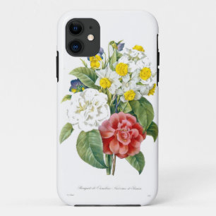 vintage colourful botanical flowers by Redoute. iPhone 11 Case