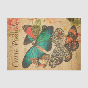 Vintage Colourful butterflies and Moth French Tissue Paper