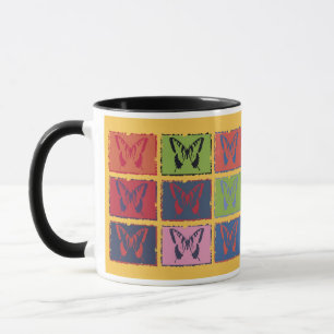 Vintage Colourful Butterfly Fine Art Mug