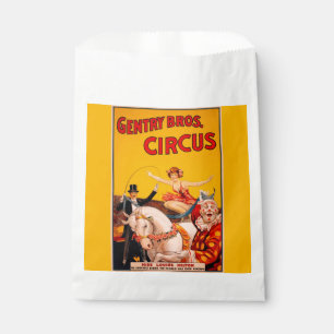 Vintage Colourful Circus Performer Poster Favour Bags