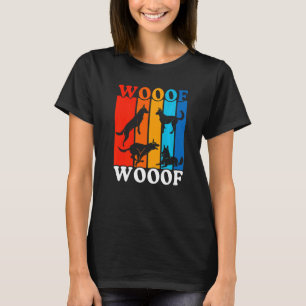 Vintage Colourful Dog Owner Belgian Malinois T-Shirt