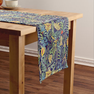 Vintage Colourful Floral Pattern Short Table Runner