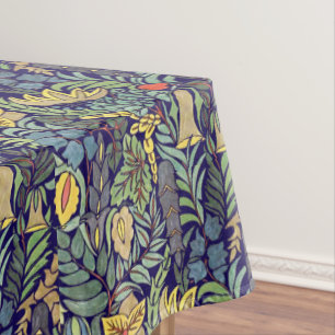 Vintage Colourful Floral Pattern Tablecloth