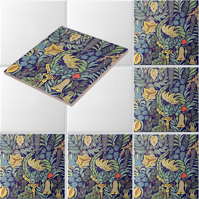 Vintage Colourful Floral Pattern Tile (Creator Uploaded)