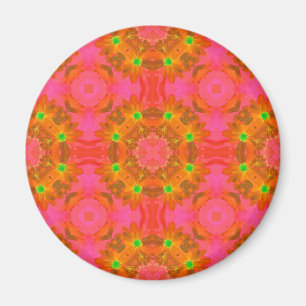 Vintage Colourful Floral Retro Seamless Abstract Magnet