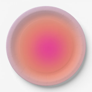 Vintage Colourful Gradient Paper Plate