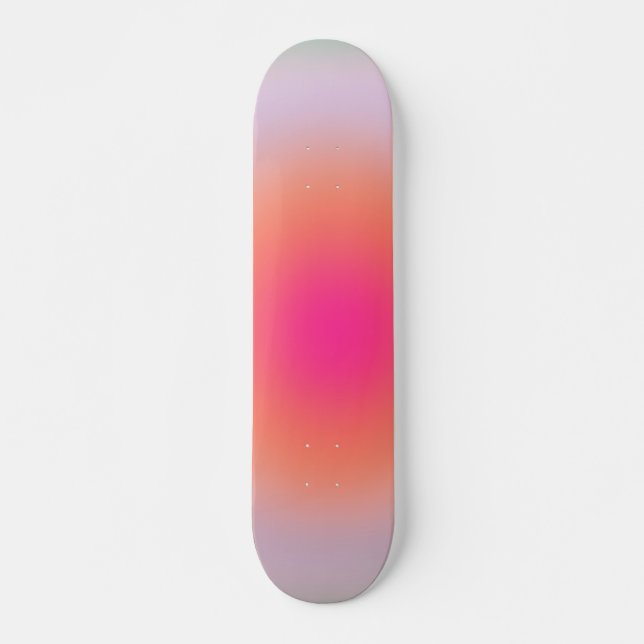 Vintage Colourful Gradient Skateboard (Front)